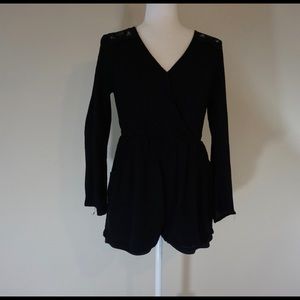 Doe and Ray Black romper